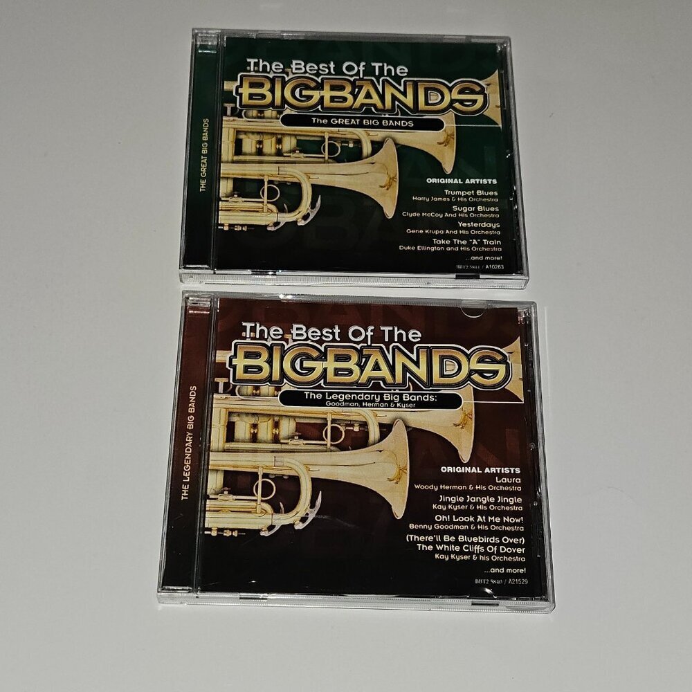 2 CDs Lot Best of the Big Bands Sony Music Compilations Blues